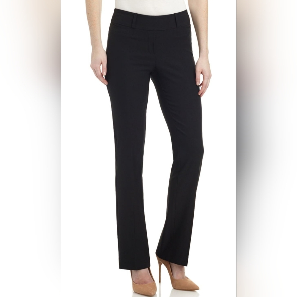 REKUCCI Womens Secret Figure Slight Bootcut Casual Trouser Pants Black Size 14